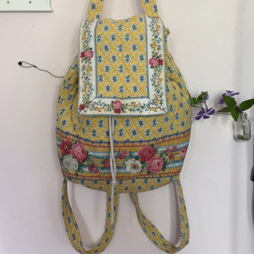 Vera Bradley floral mini drawstring backpack